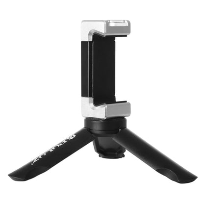 PULUZ Folding Plastic Tripod + Aluminum Alloy Clamp Bracket with Cold Shoe for iPhone, Galaxy, Huawei, Xiaomi, Sony, HTC, Google and other Smartphones - Desktop Holder by PULUZ | Online Shopping UK | buy2fix