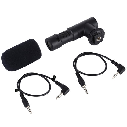 PULUZ 3.5mm Audio Stereo Recording Vlogging Professional Interview Microphone for DSLR & DV Camcorder, Smartphones - Camera Microphone by PULUZ | Online Shopping UK | buy2fix