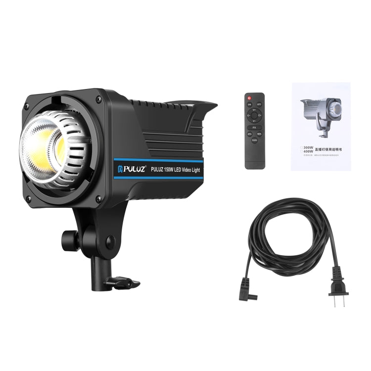 PULUZ 220V 150W Studio Video Light 3200K-5600K Dual Color Temperature Built-in Dissipate Heat System with Remote Control(US Plug) - Camera Accessories by PULUZ | Online Shopping UK | buy2fix