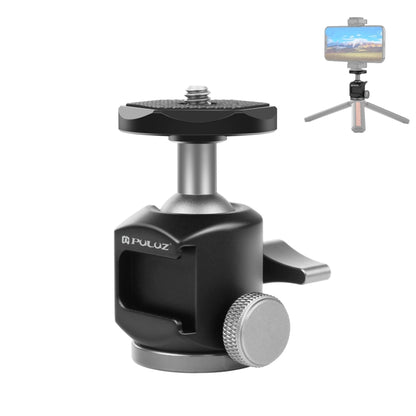 PULUZ Cold Shoe Aluminum Alloy Tripod Ball Head Adapter (Black) - Tripod Heads by PULUZ | Online Shopping UK | buy2fix