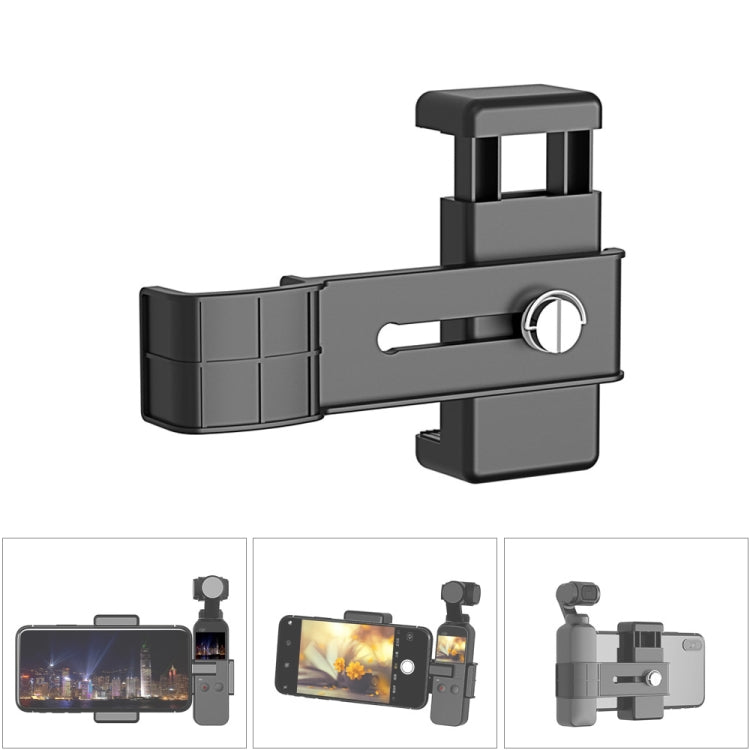 PULUZ Smartphone Fixing Clamp 1/4 inch Holder Mount Bracket for DJI OSMO Pocket / Pocket 2 - DJI & GoPro Accessories by PULUZ | Online Shopping UK | buy2fix