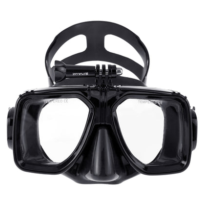 PULUZ Water Sports Diving Equipment Diving Mask Swimming Glasses for GoPro, Insta360, DJI and Other Action Cameras(Black) - Diving Mask by PULUZ | Online Shopping UK | buy2fix