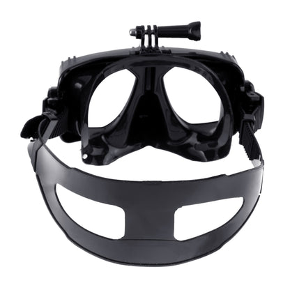 PULUZ Water Sports Diving Equipment Diving Mask Swimming Glasses for GoPro, Insta360, DJI and Other Action Cameras(Black) - Diving Mask by PULUZ | Online Shopping UK | buy2fix