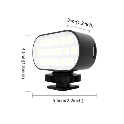 PULUZ Live Broadcast Video RGB LED Light Photography Beauty Selfie Fill Light(Black) - Consumer Electronics by PULUZ | Online Shopping UK | buy2fix