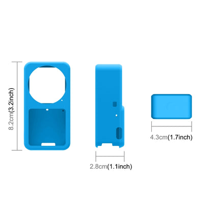 PULUZ Silicone Protective Case for DJI Action 2(Blue) - DJI & GoPro Accessories by PULUZ | Online Shopping UK | buy2fix