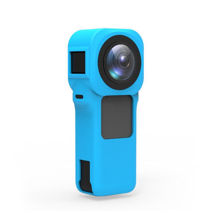 PULUZ Silicone Protective Case with Lens Cover for Insta360 One RS 1-Inch 360 Edition(Blue) - Case & Bags by PULUZ | Online Shopping UK | buy2fix