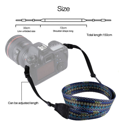 PULUZ Retro Ethnic Style Multi-color Series Shoulder Neck Strap Camera Strap for SLR / DSLR Cameras - Camera Strap by PULUZ | Online Shopping UK | buy2fix