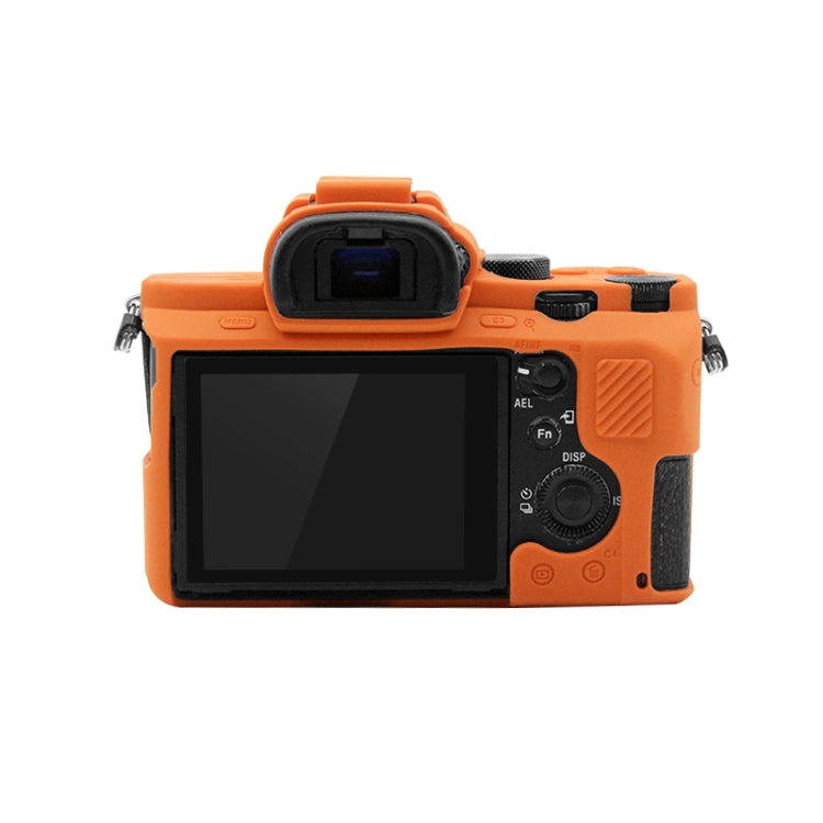 PULUZ Soft Silicone Protective Case for Sony ILCE-7MII / 7SMII / 7RMII(Orange) - Protective Case by PULUZ | Online Shopping UK | buy2fix