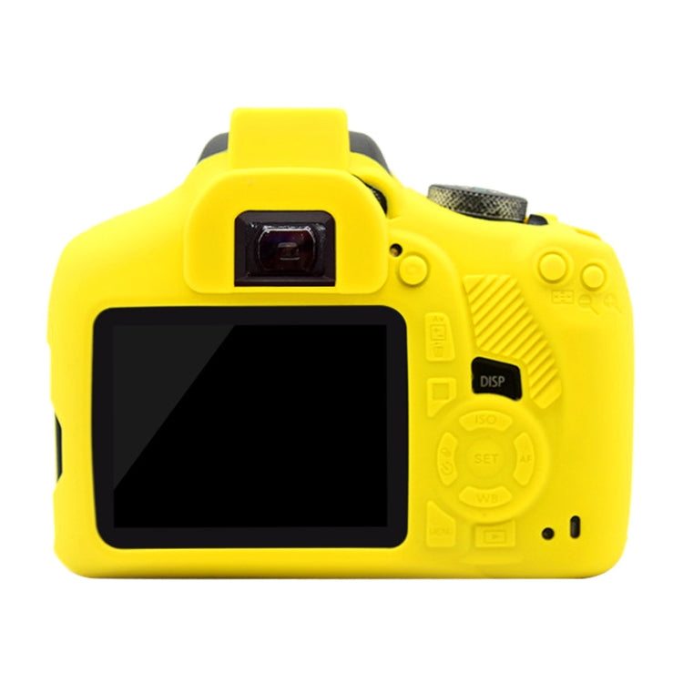 PULUZ Soft Silicone Protective Case for Canon EOS 1300D / 1500D(Yellow) - Protective Case by PULUZ | Online Shopping UK | buy2fix