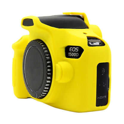 PULUZ Soft Silicone Protective Case for Canon EOS 1300D / 1500D(Yellow) - Protective Case by PULUZ | Online Shopping UK | buy2fix