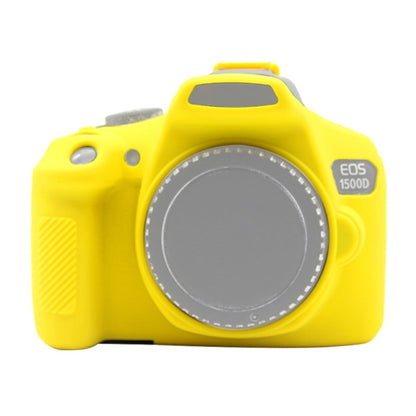 PULUZ Soft Silicone Protective Case for Canon EOS 1300D / 1500D(Yellow) - Protective Case by PULUZ | Online Shopping UK | buy2fix