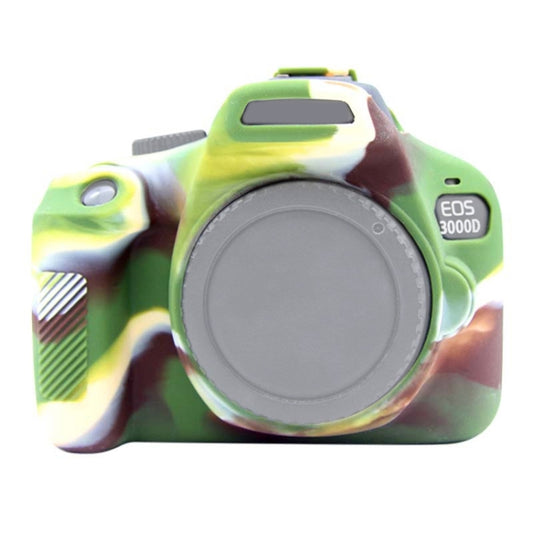 PULUZ Soft Silicone Protective Case for Canon EOS 3000D / 4000D(Camouflage) - Protective Case by PULUZ | Online Shopping UK | buy2fix