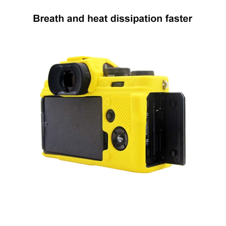 PULUZ Soft Silicone Protective Case for Fujifilm X-T4(Yellow) - Protective Case by PULUZ | Online Shopping UK | buy2fix