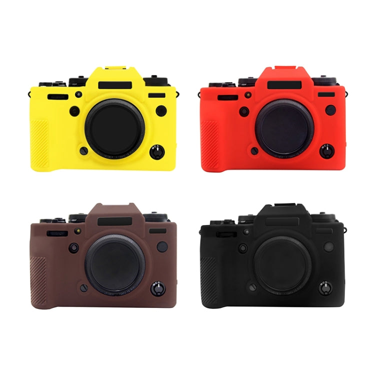 PULUZ Soft Silicone Protective Case for Fujifilm X-T4(Yellow) - Protective Case by PULUZ | Online Shopping UK | buy2fix