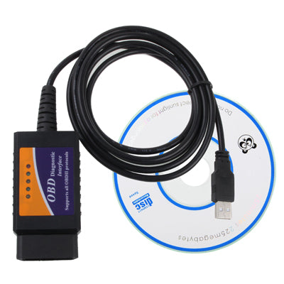 ELM327 Interface USB V1.5 OBDII Auto Diagnostic Scanner Tool - In Car by buy2fix | Online Shopping UK | buy2fix
