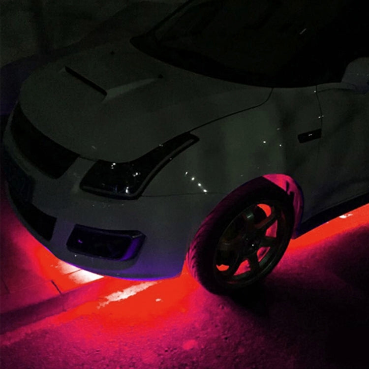 10 PCS 30cm 15 LED Waterproof Flexible Car Strip Light, DC 12V(Red Light) - In Car by buy2fix | Online Shopping UK | buy2fix