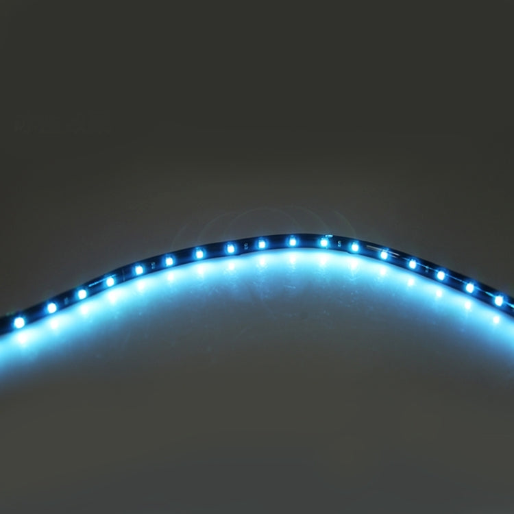 10 PCS 60cm 30 LED Waterproof Flexible Car Strip Light, DC 12V(Ice Blue Light) - In Car by buy2fix | Online Shopping UK | buy2fix
