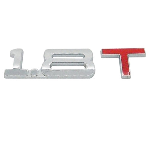 3D Universal Decal Chromed Metal 1.8T Car Emblem Badge Sticker Car Trailer Gas Displacement Identification, Size: 8.5x2.5 cm - 3D Metal Sticker by buy2fix | Online Shopping UK | buy2fix