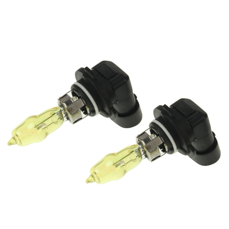 2 X 9005 HOD Halogen Bulbs 12V 100W 2400 LM 3500K Yellow Light Headlights - In Car by buy2fix | Online Shopping UK | buy2fix