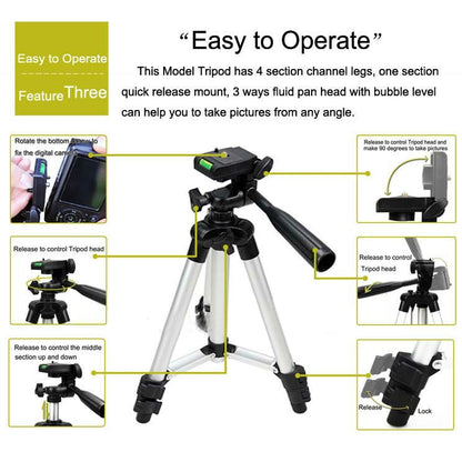 Digital-Video-Photo Tripod - Camera Accessories by buy2fix | Online Shopping UK | buy2fix