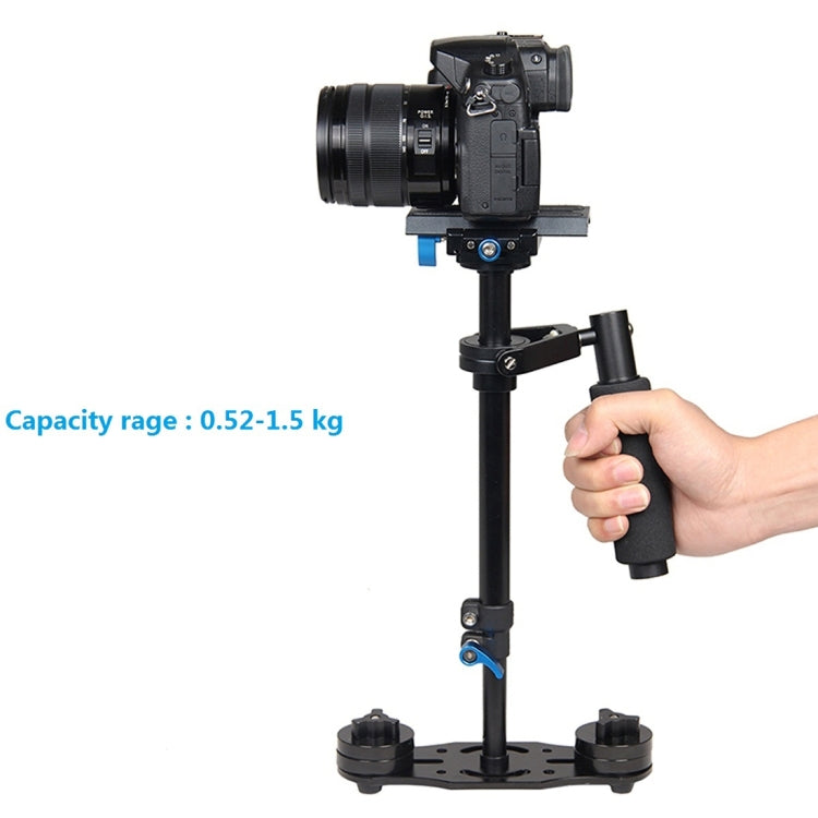 YELANGU S40L 40cm Aluminum Alloy Handheld Stabilizer for DSLR Camera DV(Black) - Camera Stabilizer by YELANGU | Online Shopping UK | buy2fix