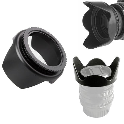 58mm Lens Hood for Cameras(Screw Mount)(Black) - Camera Accessories by buy2fix | Online Shopping UK | buy2fix