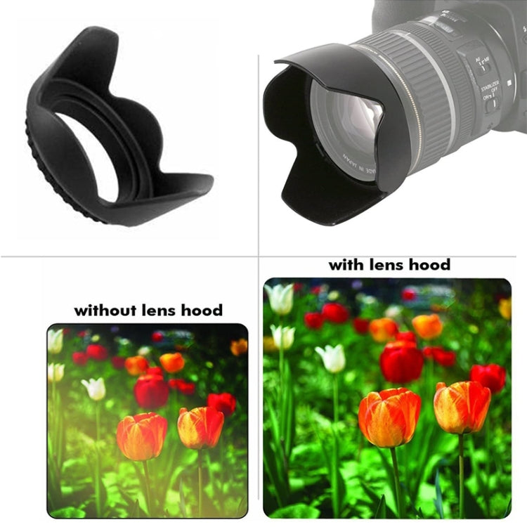 77mm Lens Hood for Cameras(Screw Mount)(Black) - Camera Accessories by buy2fix | Online Shopping UK | buy2fix