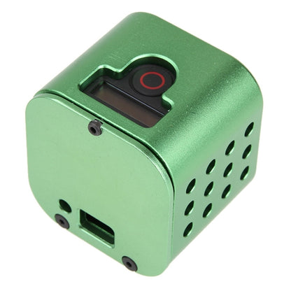 Housing Shell CNC Aluminum Alloy Protective Cage with Insurance Back Cover for GoPro HERO5 Session /HERO4 Session /HERO Session(Green) - DJI & GoPro Accessories by buy2fix | Online Shopping UK | buy2fix