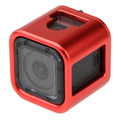 Housing Shell CNC Aluminum Alloy Protective Cage with Insurance Back Cover for GoPro HERO5 Session /HERO4 Session /HERO Session(Red) - DJI & GoPro Accessories by buy2fix | Online Shopping UK | buy2fix