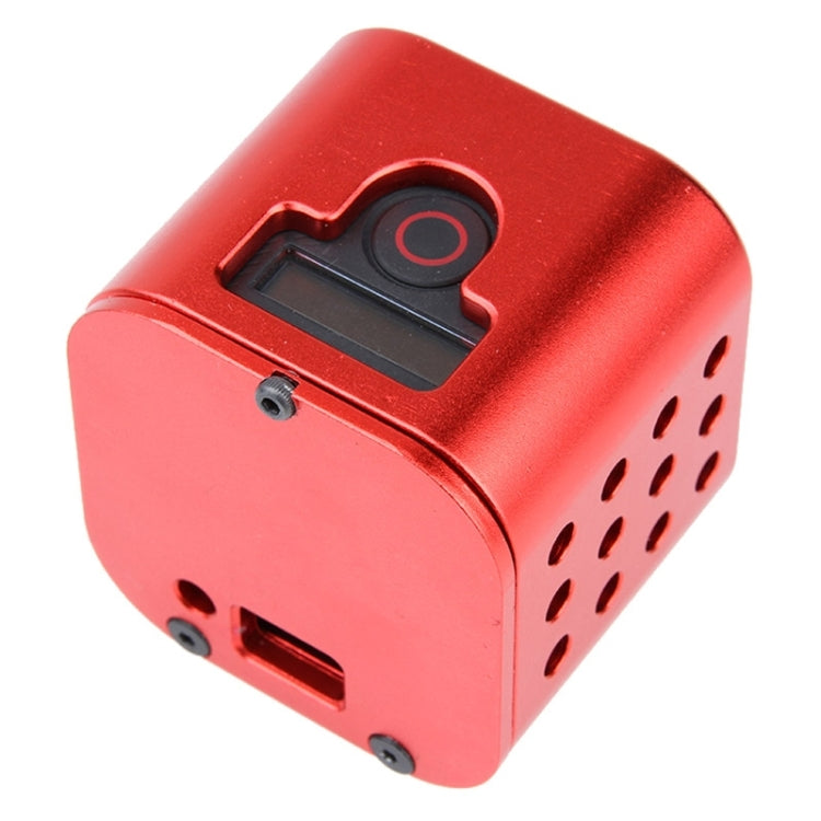 Housing Shell CNC Aluminum Alloy Protective Cage with Insurance Back Cover for GoPro HERO5 Session /HERO4 Session /HERO Session(Red) - DJI & GoPro Accessories by buy2fix | Online Shopping UK | buy2fix