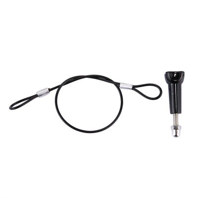 Stainless Steel Lanyard / Tether with Screw for GoPro HERO11 Black/HERO10 Black / HERO9 Black /HERO8 Black /7 /6/ 5 /5 Session /4 /3+ /3 /2 /1(Black) - DJI & GoPro Accessories by buy2fix | Online Shopping UK | buy2fix