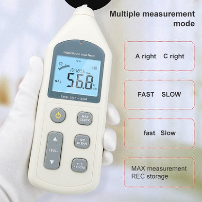 Digital Sound Level Meter (Range: 30dB~130dB) - Consumer Electronics by buy2fix | Online Shopping UK | buy2fix