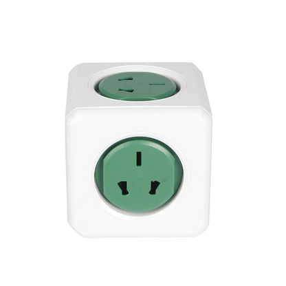 PowerCube 10A Universal Wall Adapter Power Socket with 5 US / AU Sockets for Home Office, AU Plug, Random Color Delivery - Consumer Electronics by buy2fix | Online Shopping UK | buy2fix