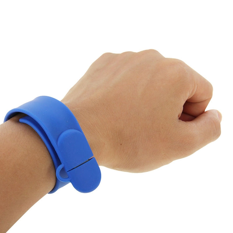 Silicone Bracelet USB Flash Disk with 16GB Memory(Dark Blue) -  by buy2fix | Online Shopping UK | buy2fix