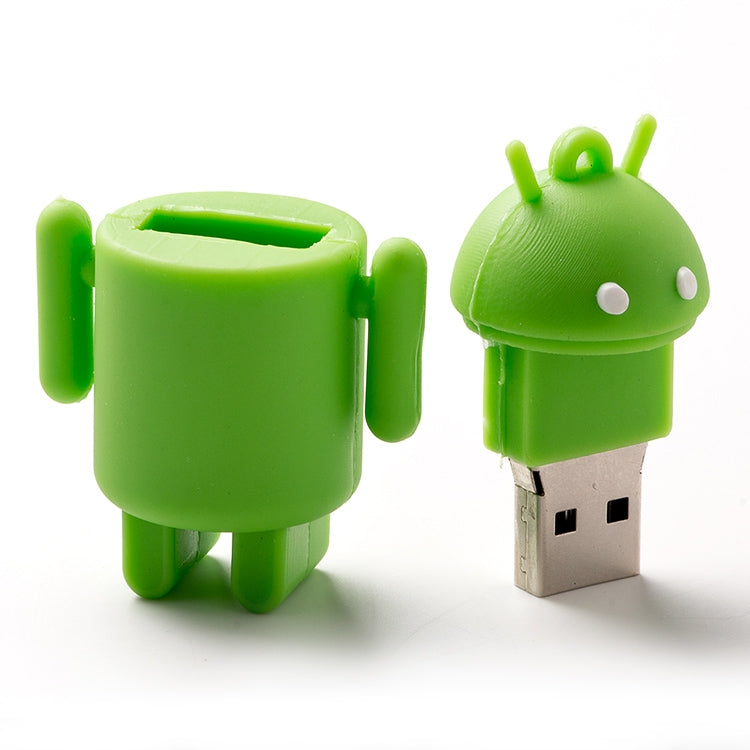 Android Robot Style USB Flash Disk (Green)(Green) -  by buy2fix | Online Shopping UK | buy2fix