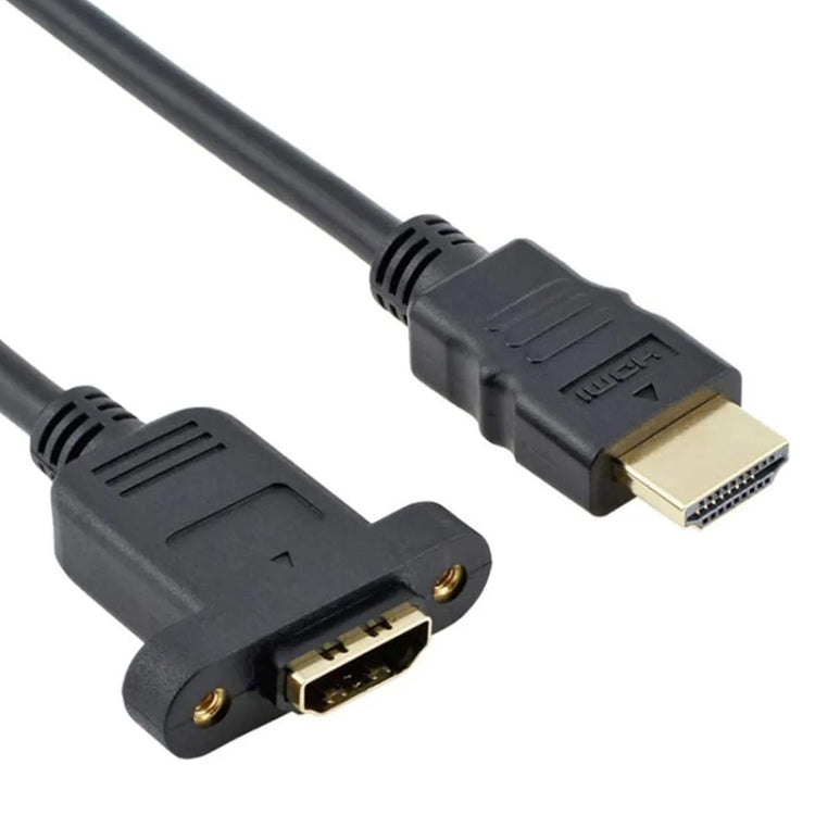 30cm HDMI (Type-A) Male to HDMI (Type-A) Female Adapter Cable with 2 Screw Holes -  by buy2fix | Online Shopping UK | buy2fix