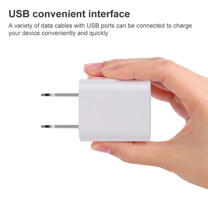 A2165 5V 1A Single USB Interface Mini Travel Charger, US Plug(White) - Apple Accessories by buy2fix | Online Shopping UK | buy2fix