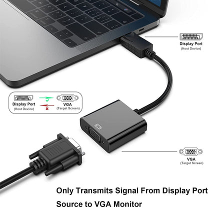 Display Port Male to VGA Female Converter, Length: 20cm -  by buy2fix | Online Shopping UK | buy2fix