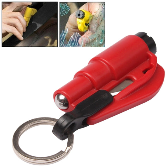 3 in 1 Car Emergency Hammer / Key Chain / Knife Broken Glass Portable Tool(Red) - Emergency Hammer by buy2fix | Online Shopping UK | buy2fix