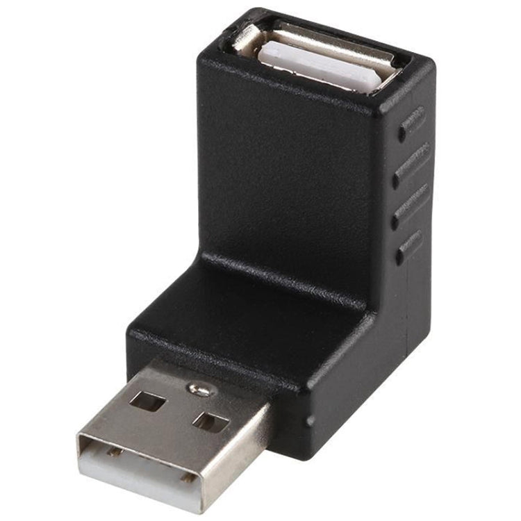 USB 2.0 AM to AF Adapter with 90 Degree Angle(Black) - Computer & Networking by buy2fix | Online Shopping UK | buy2fix