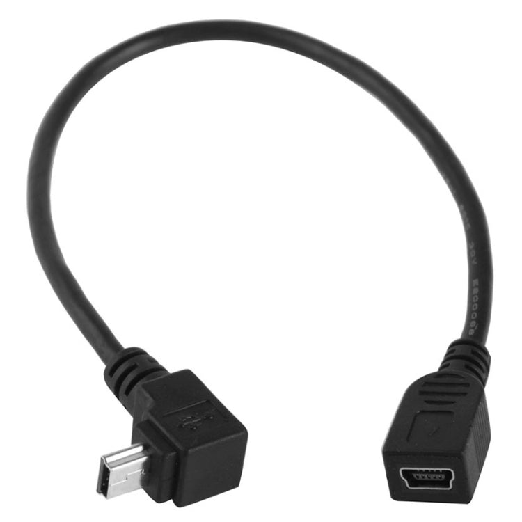 90 Degree Mini USB Male to Mini USB Female Adapter Cable, Length: 25cm - Computer & Networking by buy2fix | Online Shopping UK | buy2fix