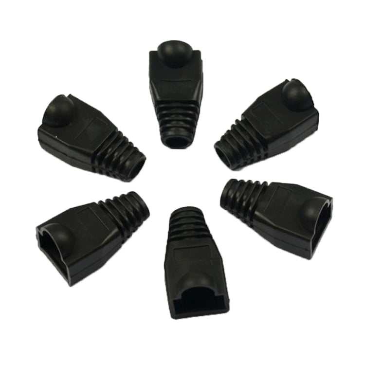 Network Cable Boots Cap Cover for RJ45, Black (100 pcs in one packaging , the price is for 100 pcs)(Black) - Computer & Networking by buy2fix | Online Shopping UK | buy2fix