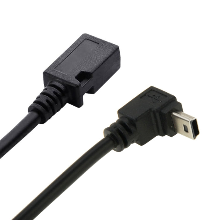 90 Degree Mini USB Male to Mini USB Female Adapter Cable, Length: 28cm -  by buy2fix | Online Shopping UK | buy2fix