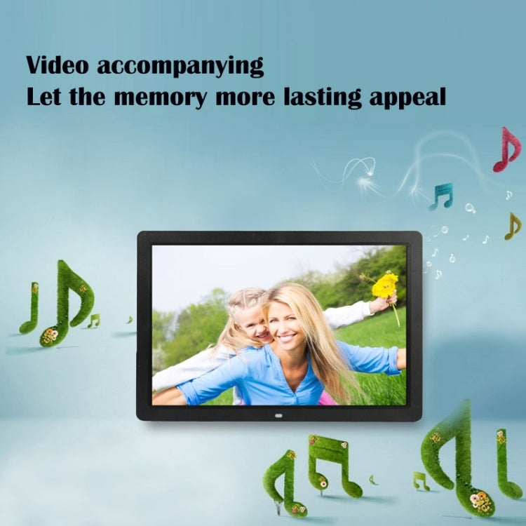 17 inch HD 1080P LED Display Multi-media Digital Photo Frame with Holder & Music & Movie Player, Support USB / SD / MS / MMC Card Input(Black) - 15 inch Above by buy2fix | Online Shopping UK | buy2fix