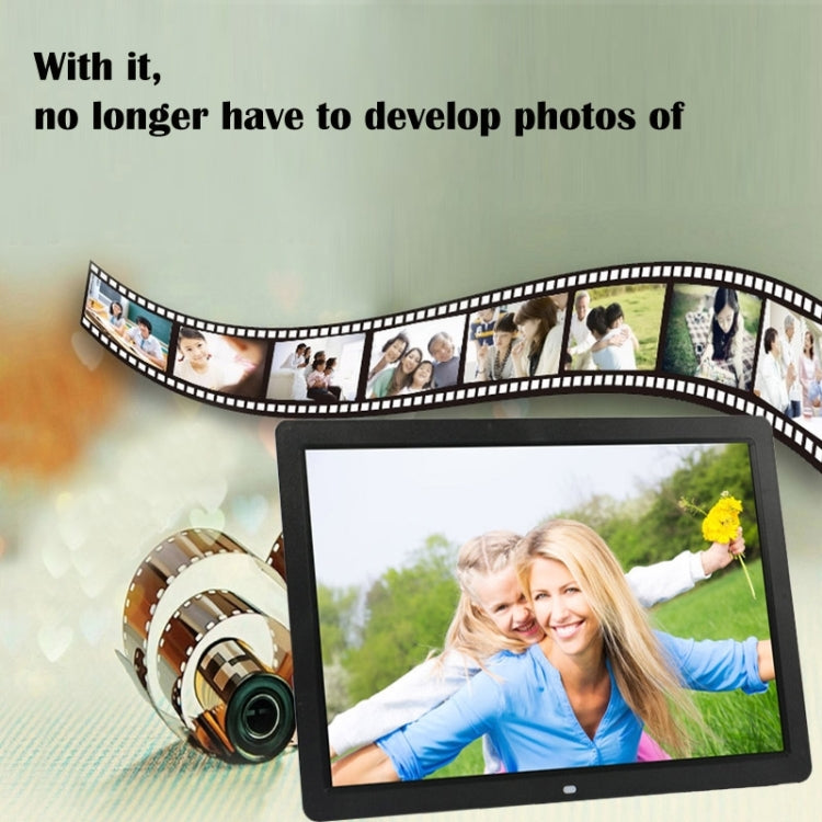 17 inch HD 1080P LED Display Multi-media Digital Photo Frame with Holder & Music & Movie Player, Support USB / SD / MS / MMC Card Input(Black) - 15 inch Above by buy2fix | Online Shopping UK | buy2fix