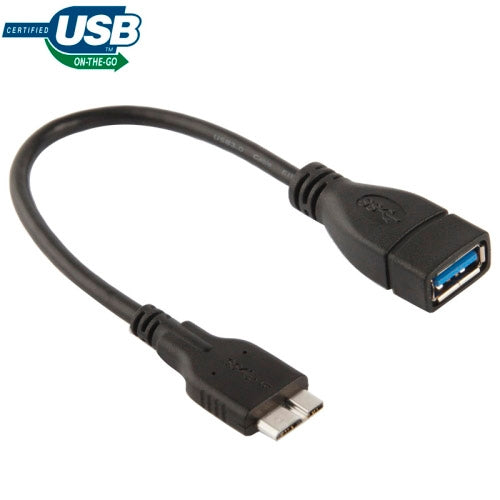 20cm Micro USB 3.0 to USB 3.0 OTG Cable, For Galaxy Note III / N9000(Black) - OTG Adapter by buy2fix | Online Shopping UK | buy2fix