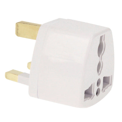 Plug Adapter, Travel Power Adaptor with UK Socket Plug(White) - Consumer Electronics by buy2fix | Online Shopping UK | buy2fix