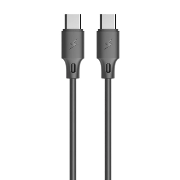 WK WDC-106 3A Type-C / USB-C to Type-C / USB-C Full Speed Charging Data Cable, Length: 1m (Black) - USB-C & Type-C Cable by WK | Online Shopping UK | buy2fix