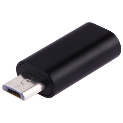 USB-C / Type-C Female to Micro USB Male Converter Adapter (Black) - Audio Adapter by buy2fix | Online Shopping UK | buy2fix