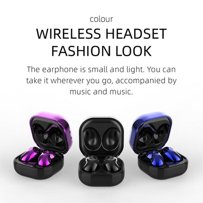 S6 Plus Bluetooth 5.0 TWS Touch Digital Display Mini Clock True Wireless Bluetooth Earphone with Charging Box(Purple) - TWS Earphone by buy2fix | Online Shopping UK | buy2fix